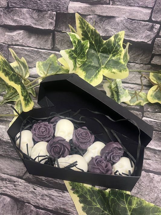 Skulls & Roses Coffin Wax Melts Velvet Rose & Oud